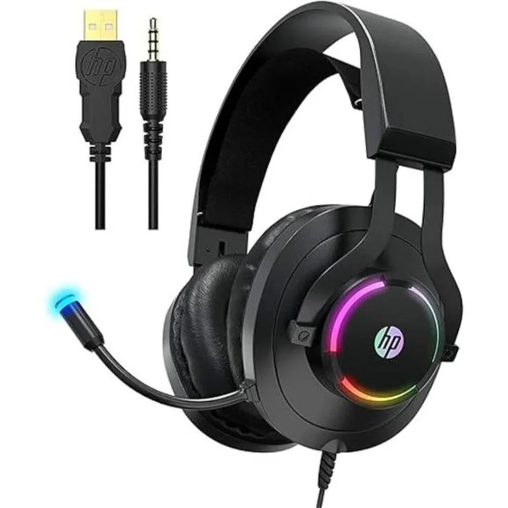 HP Gaming Headset with Microphone Wired Over Ear Gaming Headphones